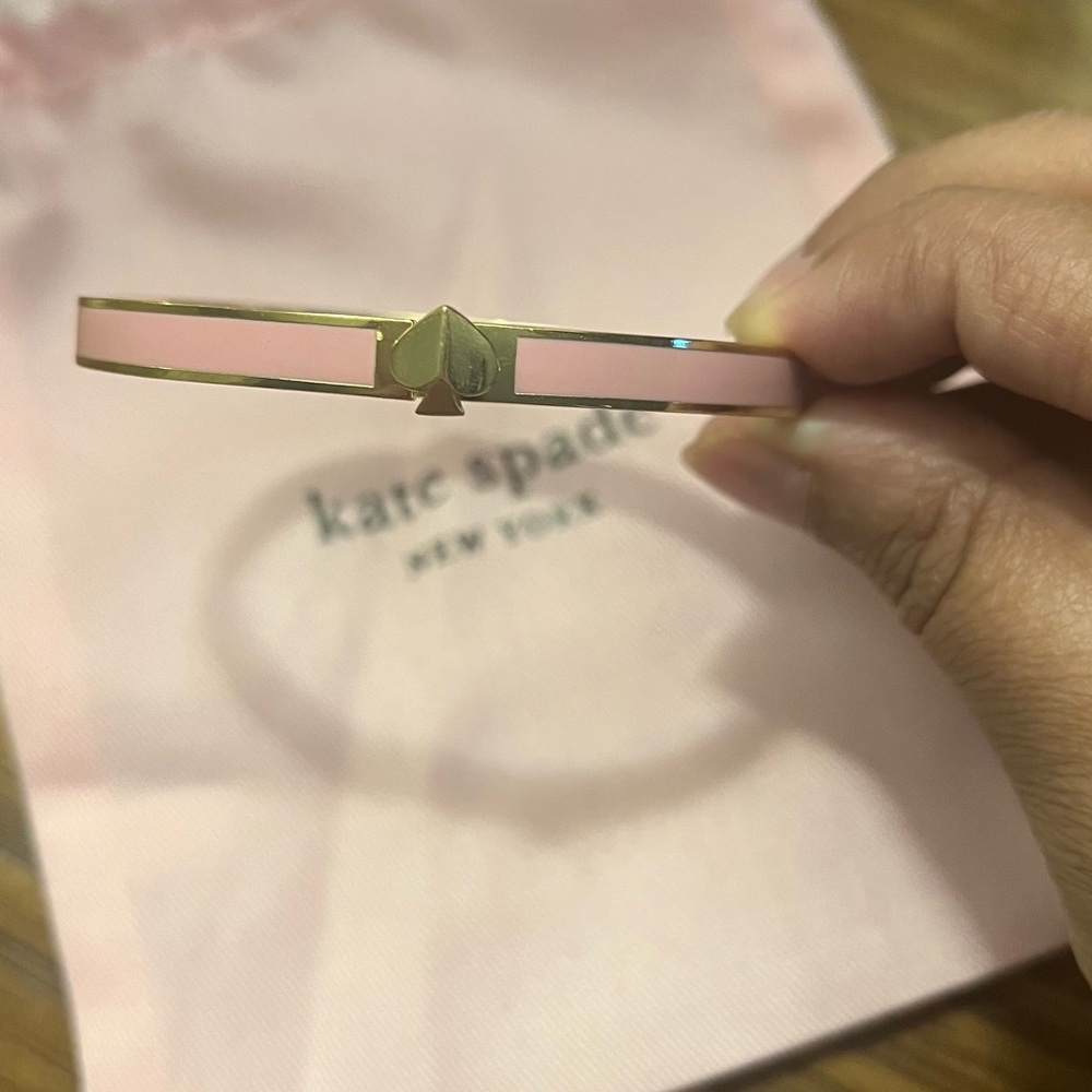 Kate Spade Pink and Gold Bangle